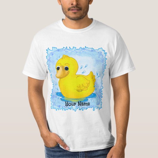 Gele Rubber Eend T-shirts (Voorkant)