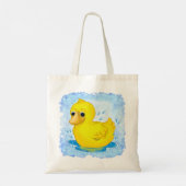 Gele Rubber Eend Tote Bag (Achterkant)