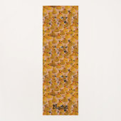 Gele Rubber Eucks gepersonaliseerd Yogamat (Voorkant)