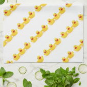 Gele Rubber Eucks Theedoek (Gevouwen)