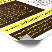 Gele rubber Skip Design, Skip/Dumpster Company Poster (Hoek)