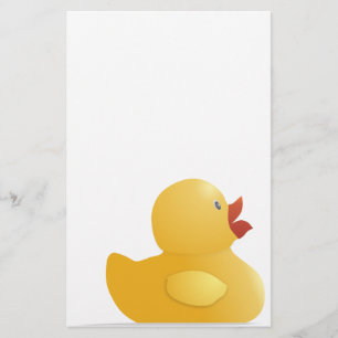 Gele rubberduck briefpapier