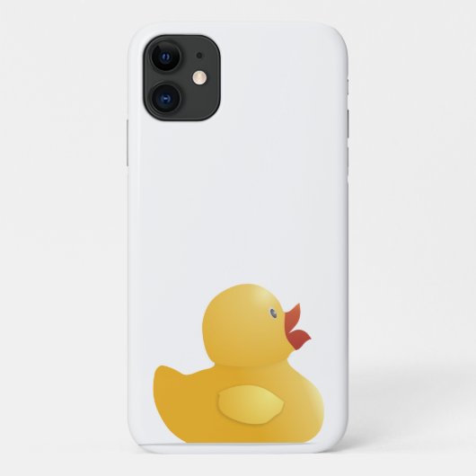 Gele Rubberduck Case-Mate iPhone Case (Achterkant)