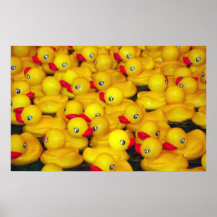 Gele rubberkokers, poster afdrukken