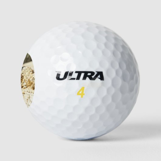 Gele ruggengraat bij Joshua Tree Golfballen (Logo)