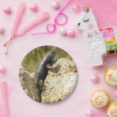 Gele ruggengraat bij Joshua Tree Papieren Bordje (Feest)