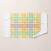 Gele ruit bad handdoek (Handdoek)