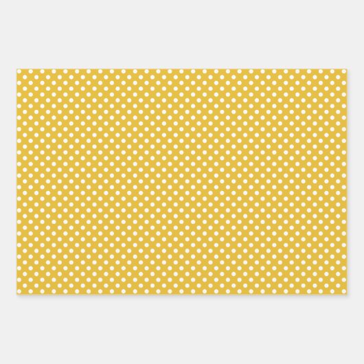 Gele rustieke Bumble Bee Stippen en strepen Inpakpapier Vel (Voorkant 2)