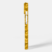 Gele ruw gekleurde textuur Case-Mate iPhone case (Achterkant / Links)