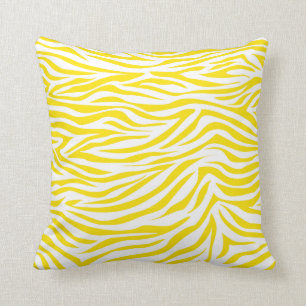 Gele Safari Zebra Kussen