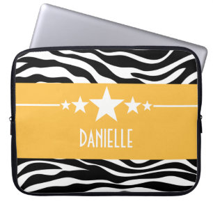 Gele Sassy Star-laptophoes Laptop Sleeve