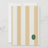 Gele Save The Date met Schulp-rand Kaart (Voorkant)