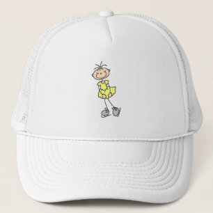 Gele Schaatsmeisjeshoed Trucker Pet