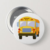 Gele School Bus Button (Voorkant /achterkant)