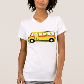 Gele school bus Womens T-Shirt (Voorkant)