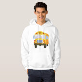 Gele schoolbus Mannen Hoodie (Voorkant volledig)