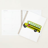 Gele schoolbus met stopbord planner (Display)