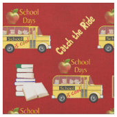Gele schoolbus stof (Close Up)