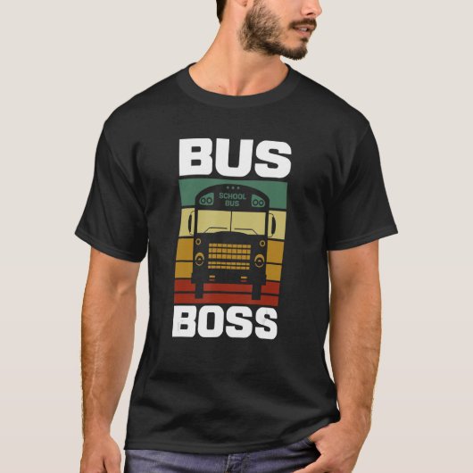 Gele schoolbus t-shirt (Voorkant)