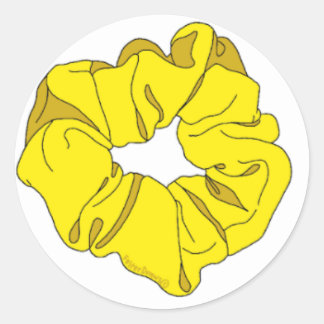 💛gele scrunchie sticker