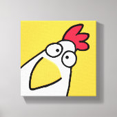 Gele SERIEUZE CHICKEN door Sandra Boynton Canvas Afdruk (Voorkant)