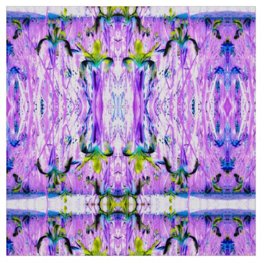Gele Sering Iris Stof (Swatch)