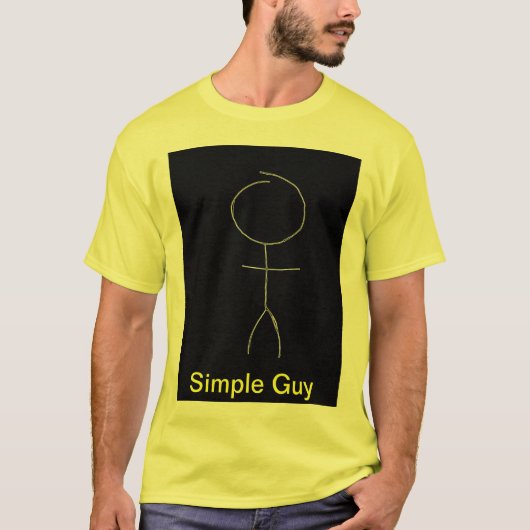 Gele simpele shirt (Voorkant)