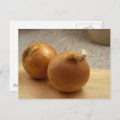 Gele sinaasappelgroenten briefkaart (Voorkant / Achterkant)