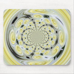 Gele Soft Cloud Swirl Mousepad Muismat