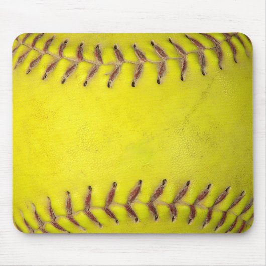 Gele Softbal Muismat (Voorkant)