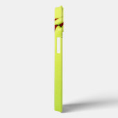 Gele softball Case-Mate iPhone case (Achterkant / Rechts)