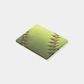Gele Softball Fade to Black Post-it® Notes (Schuin)