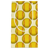 Gele Softball Klein Cadeauzakje (Voorkant)