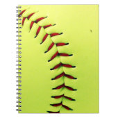 Gele softball notitieboek (Voorkant)