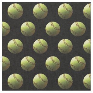Gele Softball Sport Ball Stof