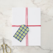 Gele speldenstang cadeaulabel (Met Touw)