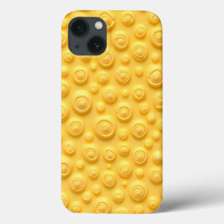 Gele spiraal iPhone-hoesje Stout en stijlvol iPhone 13 Hoesje