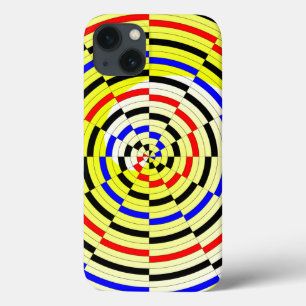 Gele spiralen door Kenneth Yoncich iPhone 13 Hoesje