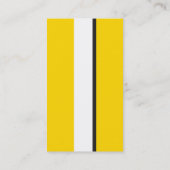 Gele sportscar Stripe Visitekaartje (Achterkant)