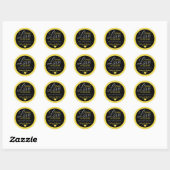 Gele Spread Love Hand Sanitizer Weddenschap Favor Ronde Sticker (Vel)