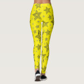 Gele Ster Leggings (Achterkant)
