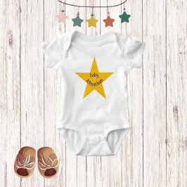 gele ster | Schattige Schattig unisex monogram Romper