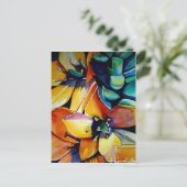 Gele ster van Bethlehem waterverf kunst Briefkaart (Staand voorkant)