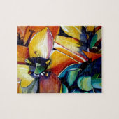 Gele ster van Bethlehem waterverf kunst Legpuzzel (Horizontaal)