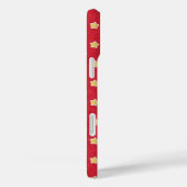 Gele sterren op rood  patroon Case-Mate iPhone case (Achterkant / Rechts)
