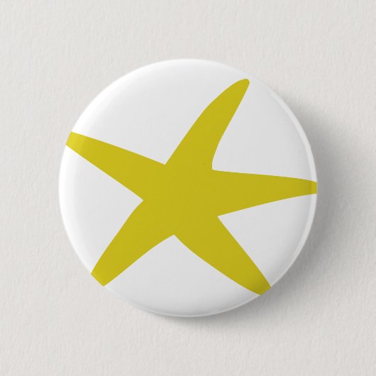 gele sterren ronde button 5,7 cm (Voorkant)