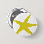 gele sterren ronde button 5,7 cm (Voorkant /achterkant)