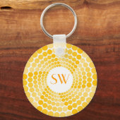 Gele stip sleutelhanger (Voorkant)