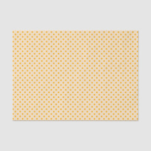 Gele stippen op crême tissue papier