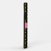 Gele Stippen Patroonroze 2 Gepersonaliseerde naam Case-Mate iPhone Case (Achterkant/rechts)